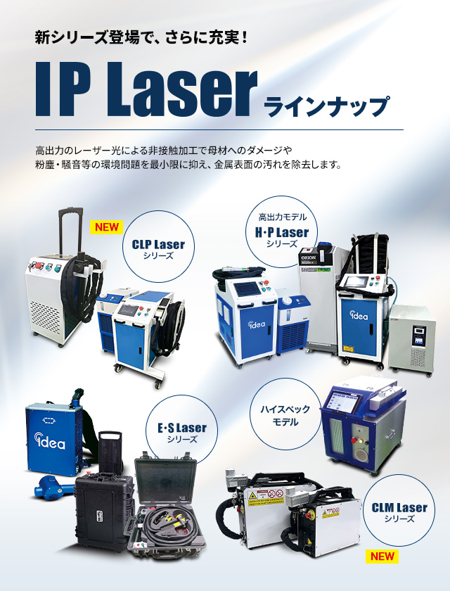 新シリーズ登場で、さらに充実!IP laser製品ラインナップ